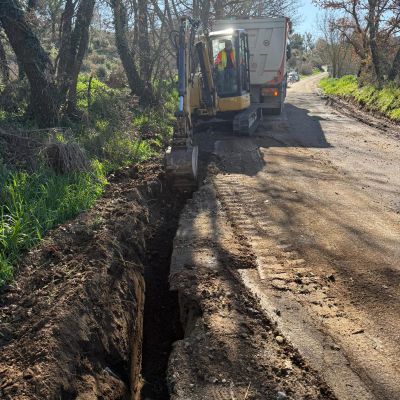 Realizzazione Opere Civili per Parco Fotovoltaico a Tuscania (VT): Scavi e Posa Cavidotti
